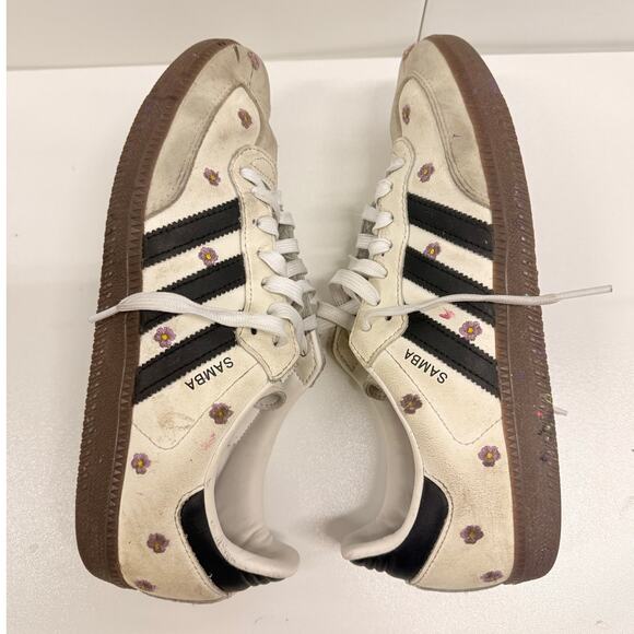 Adidas Women's Gender Inclusive Samba OG Embroidered Floral Shoes US 9‎ - Picture 3 of 8